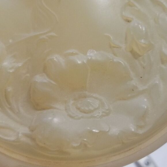 Vintage Art Nouveau hand mirror 3D with lady and flowers - Picture 11 of 12